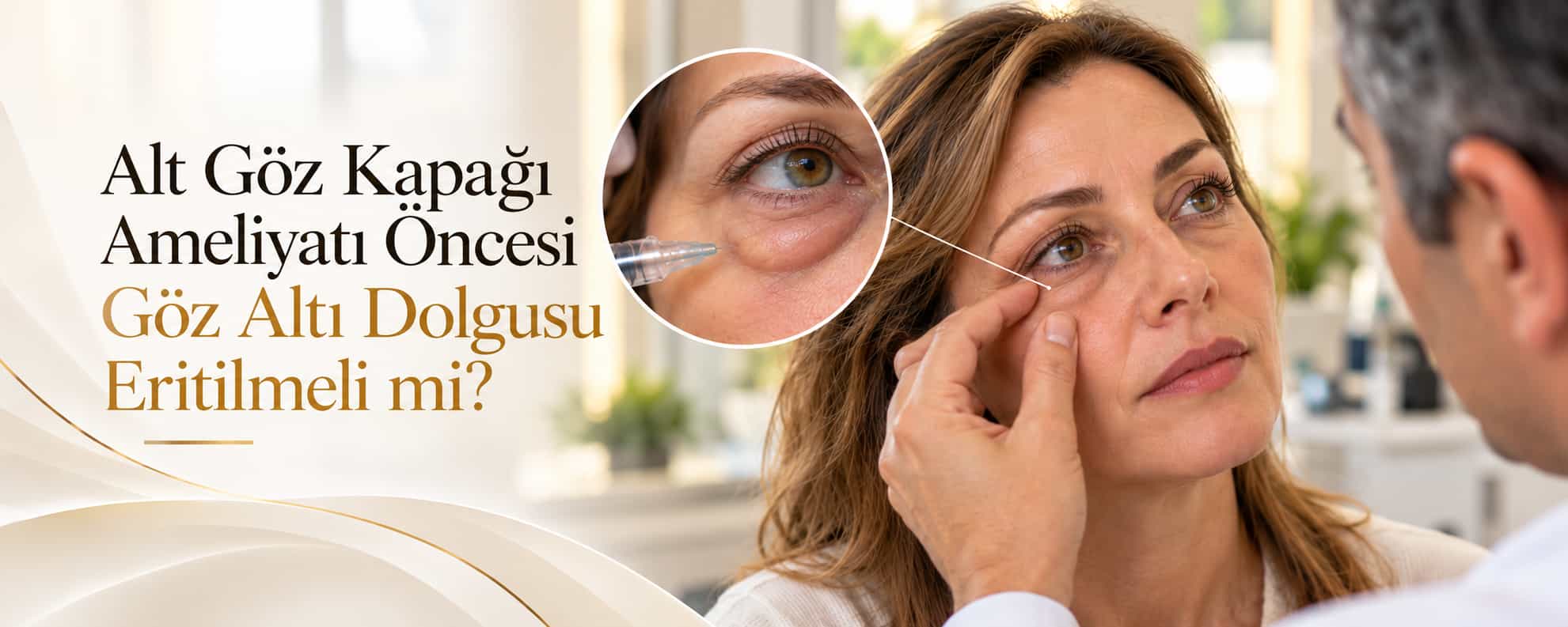 Alt Göz Kapağı Ameliyatı Öncesi Göz Altı Dolgusu Eritilmeli mi?