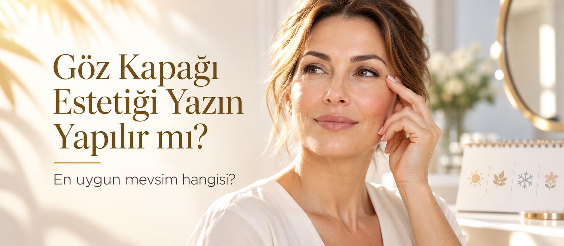 “Estetik Ameliyat Yazın Yapılmaz” Doğru mu? Göz Kapağı Estetiği İçin En Uygun Mevsim Hangisi?