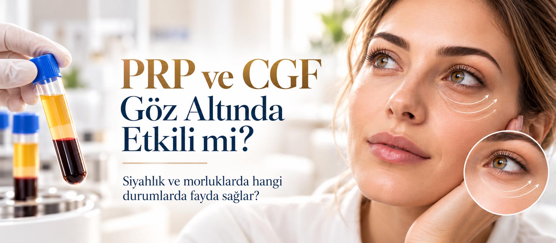 PRP ve CGF Göz Altı Siyahlıkları ve Morluklarda Etkili mi?