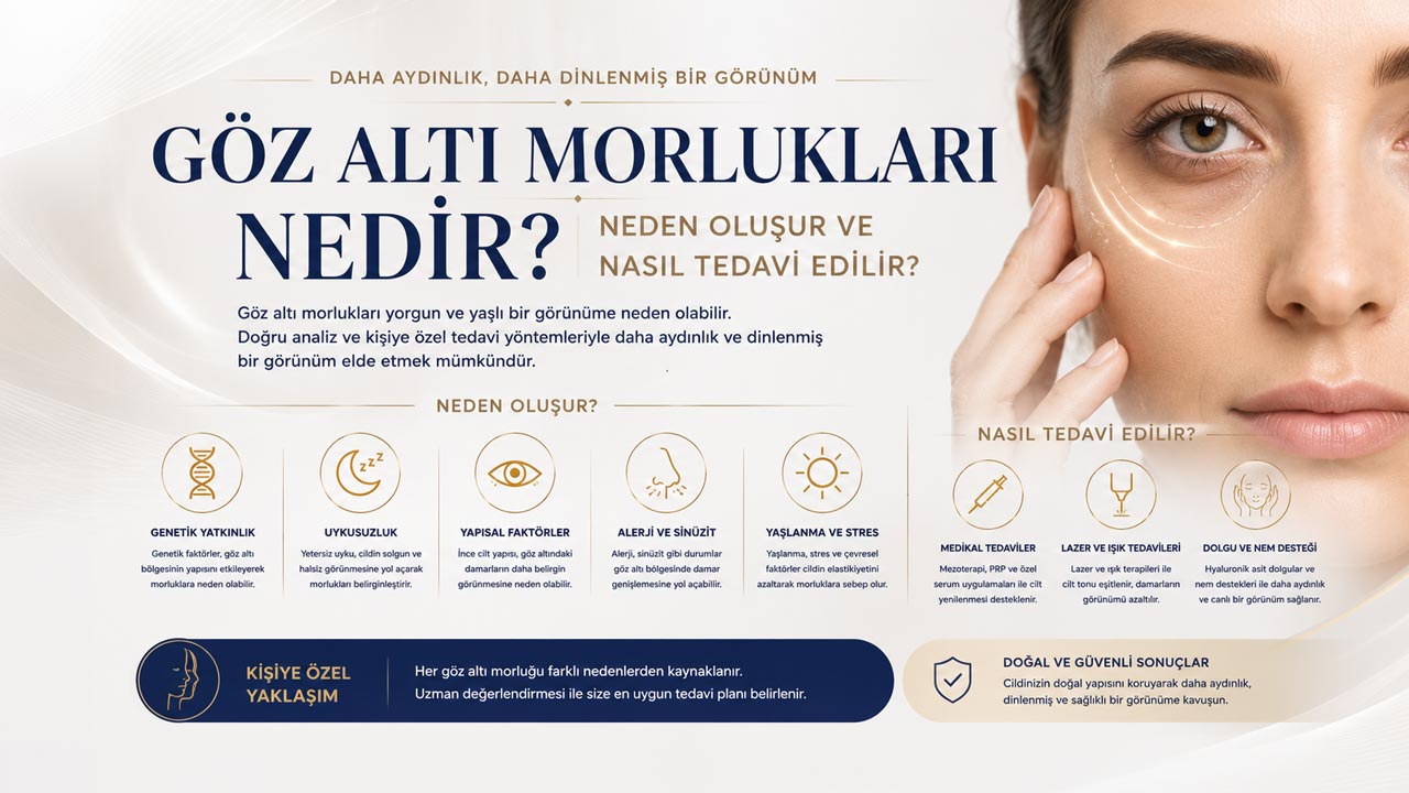 goz alti morluklari nedir