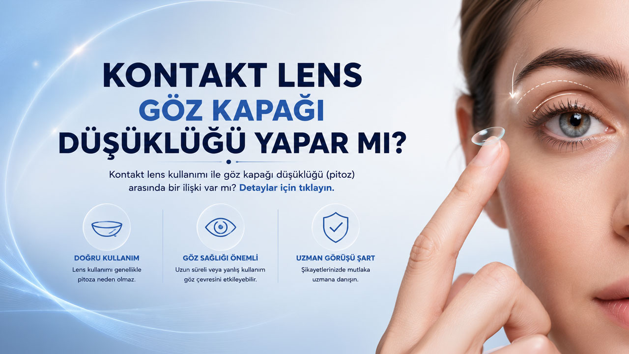 kontakt lens goz kapagi dusuklugu yapar mi