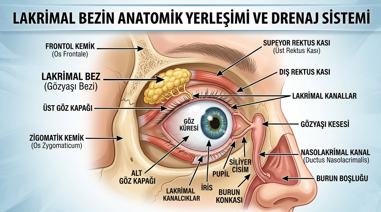 Gözyaşı Bezi (Lakrimal Bez Bozuklukları) Nedir? 1 lakrimel bez bozuklugu