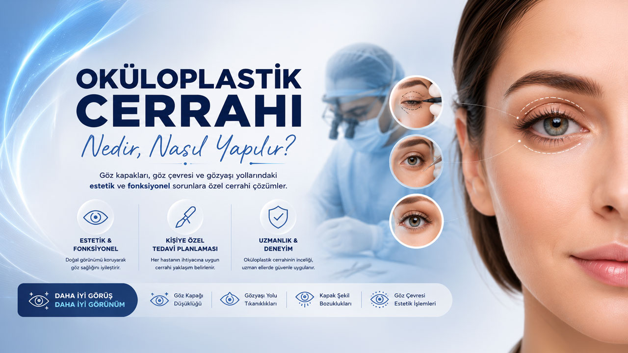 Oküloplastik Cerrahi Nedir? Oküloplasti Kimlere Nasıl Yapılır?